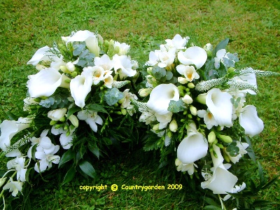 Two Calla lilly boquets