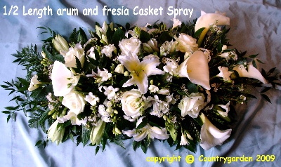Arum  Casket spray C S 19
