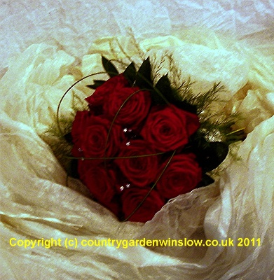 Red Naomi Brides Bouquet.