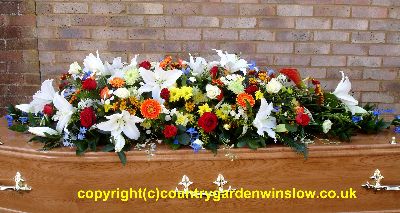 Mid Summer Casket Spray. CS105