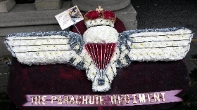 The Parachute Regiment badge. BT104