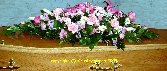 Pink and white Casket SprayC S 20