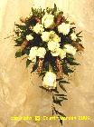 White rose and spray rose bouquet WED 2
