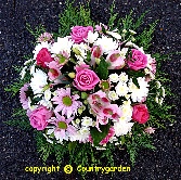 Pink and white posy R P33