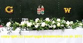 Simple whites top table Arrangement.