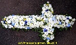 Large White and blue Cross. L C12