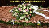 Spring Time wicker Casket  CS 116